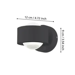 Aplique de Parede LED Exterior TREVIOLO EGLO 98746