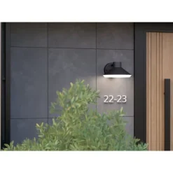 Aplique de Parede LED Exterior Preto e Branco NINNARELLA EGLO 900688
