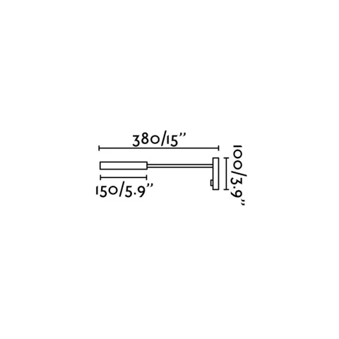 Aplique de parede Led Kale Preto Faro 62703