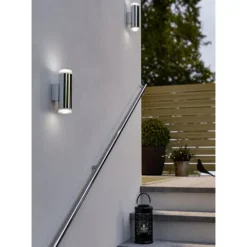 Aplique de Parede LED para Exterior em Aço Inoxidável RIGA-LED EGLO 92736