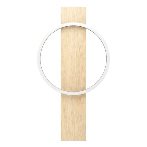 Aplique de Parede LED Preto com Detalhe em Carvalho BOYAL EGLO 901715