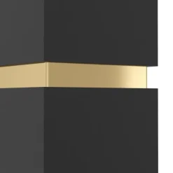 Aplique de Parede LED Preto e Dourado PASSA EGLO 95373
