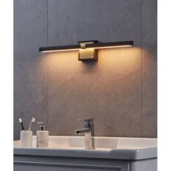 Aplique de Parede LED Preto Mate e Latão Escovado PEGUERA EGLO 900928