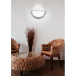 Aplique de Parede Metal Níquel Mate com Vidro PLANET 1 EGLO 83163