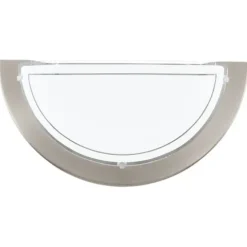 Aplique de Parede Metal Níquel Mate com Vidro PLANET 1 EGLO 83163
