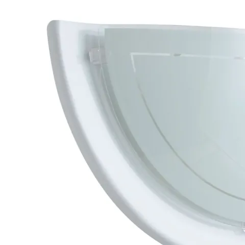Aplique de Parede Metálico Branco com Tampa de Vidro PLANET 1 EGLO 83154