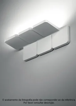 Aplique de Parede Quad LED Preto ma[&]de 7753