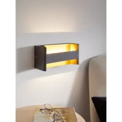 Aplique de Parede Quadrado com LED Branco Quente FELONICHE EGLO 98545