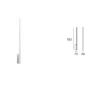 Aplique de Parede Xilema Branco LED 793mm STILNOVO 7765