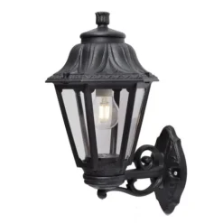 Aplique Exterior Bisso/Anna Preto E-27 Fumagalli