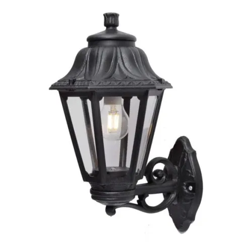 Aplique Exterior Bisso/Anna Preto E-27 Fumagalli