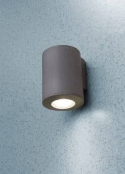 Aplique Exterior Franca 90 1L Cinza Fumagalli