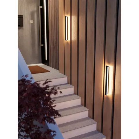 Aplique Exterior LED Preto NEVIANO EGLO 900677