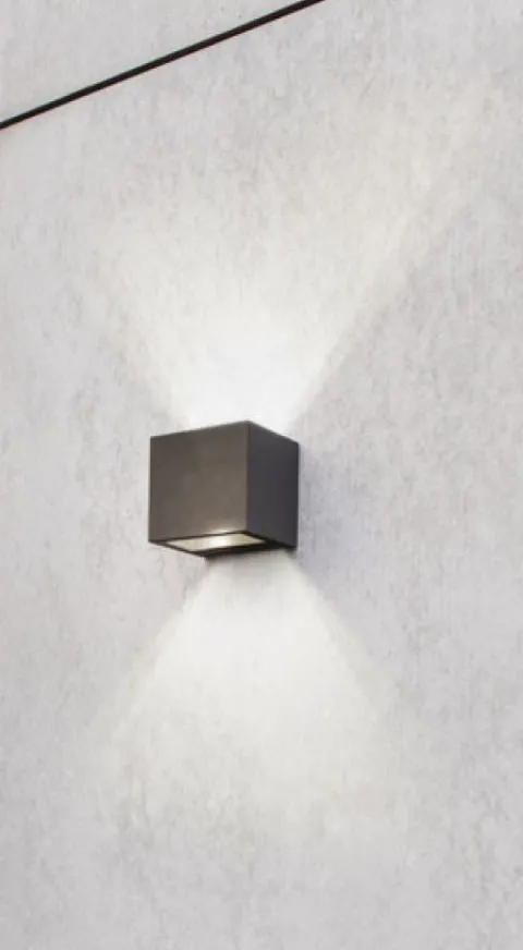 Aplique exterior parede led 2077.109.7ol antracite tromilux
