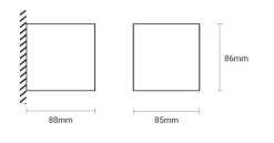 Aplique exterior parede led 2077.109.7ol antracite tromilux
