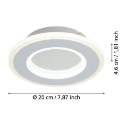 Aplique LED de Parede com Efeito Cristal MACCHIONI EGLO 901231