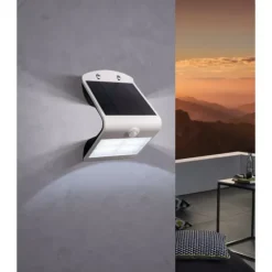 Aplique LED Exterior com Painel Solar e Sensor LAMOZZO EGLO 98757