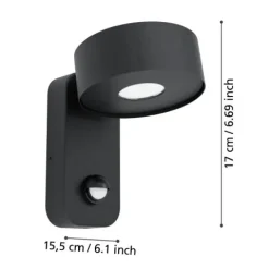Aplique LED Exterior com Sensor de Movimento PALOSCO EGLO 98738