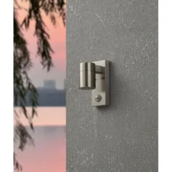 Aplique LED Exterior com Sensor Movimento e Vidro Transparente RIGA 5 EGLO 99569