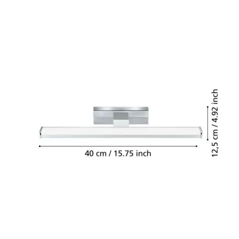 Aplique LED para Casa de Banho com Alumínio Cromado PANDELLA 1 EGLO 96064
