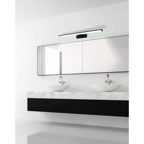 Aplique LED para Casa de Banho com Alumínio e Plástico Preto PANDELLA 1 EGLO 98908