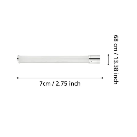 Aplique para Casa de Banho com LED Branco Neutro TRAGACETE 1 EGLO 99339
