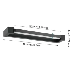Aplique para Casa de Banho com LED Preto e Branco GEMILIANA EGLO 900615