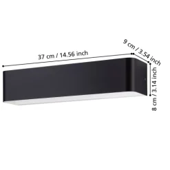 Aplique Parede sania 4 eglo 901018 preto