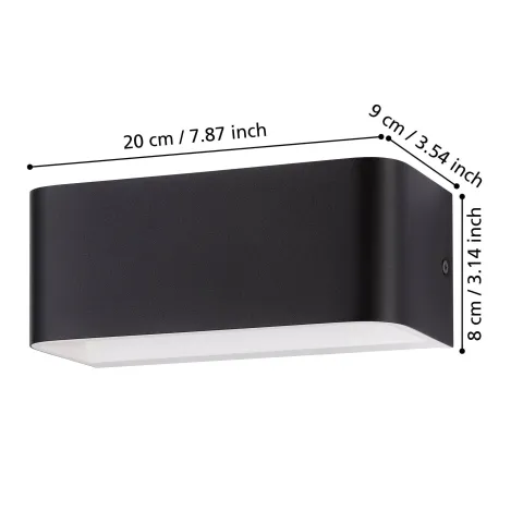 Aplique Parede sania 4 eglo 901017 preto