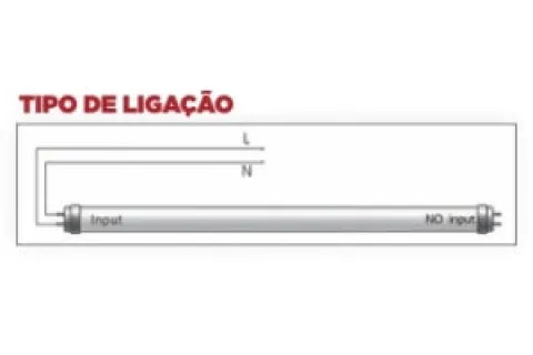 Armadura estanque led 1X600mm PC/inox ip65