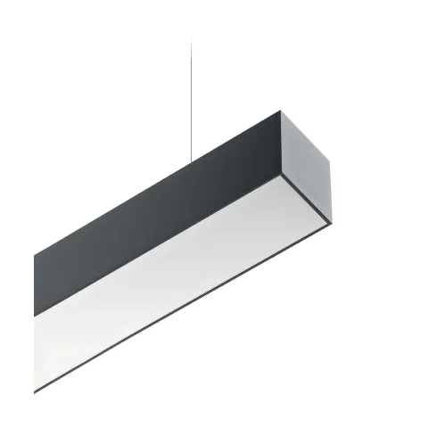 Armadura suspensa cinzenta com módulo LED 3300 Lm Tromilux 4052.099.3XL Cinza Satinado
