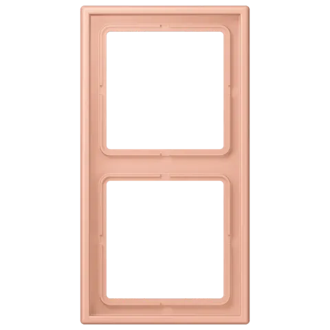 Aro duplo em duroplástico lacado rose clair LS 990 JUNG LC 982 231
