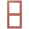 Aro duplo em duroplástico lacado terre sienne brique LS 990 JUNG Les Couleurs® Le Corbusier LC 982 236