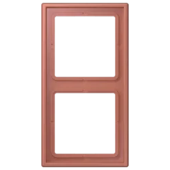 Aro duplo em duroplástico lacado terre sienne brique LS 990 JUNG Les Couleurs® Le Corbusier LC 982 236