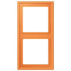 Aro duplo LS 990 em duroplástico lacado laranja claro JUNG Les Couleurs® Le Corbusier LC 982 225