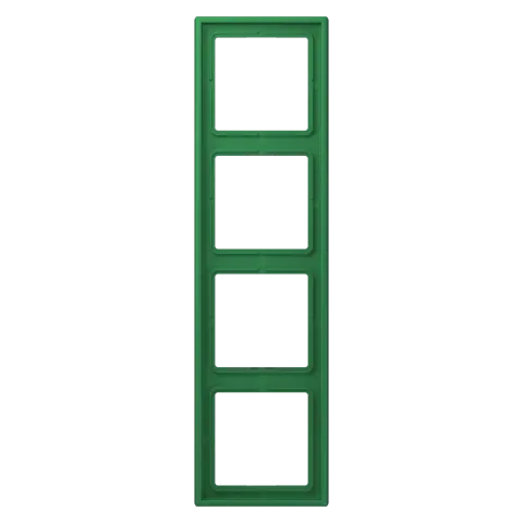 Aro quádruplo em duroplástico lacado vert foncé LS 990 JUNG Les Couleurs® Le Corbusier LC 984 219