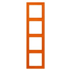 Aro quádruplo lacado mate laranja LS 990 JUNG Les Couleurs® Le Corbusier LC 984 224