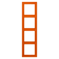 Aro quádruplo lacado mate orange vif LS 990 JUNG Les Couleurs® Le Corbusier LC 984 260