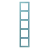 Aro quíntuplo em duroplástico lacado céruléen moyen LS 990 JUNG Les Couleurs® Le Corbusier LC 985 213