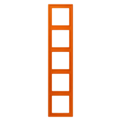 Aro quíntuplo laranja em duroplástico lacado LS 990 JUNG Les Couleurs® Le Corbusier LC 985 224