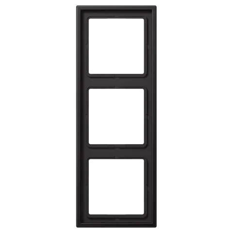 Aro triplo alumínio lacado dark LS 990 JUNG AL2983D