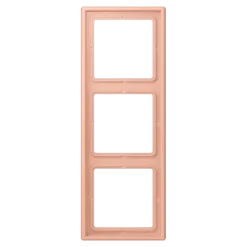 Aro triplo em duroplástico lacado rose clair LS 990 JUNG Les Couleurs® Le Corbusier LC 983 231