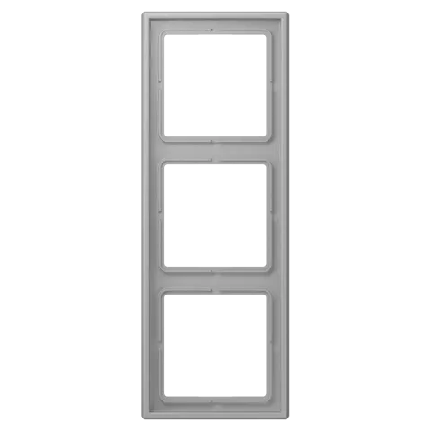 Aro triplo em Duroplástico Lacado gris moyen LS 990 JUNG Les Couleurs® Le Corbusier LC 983 204