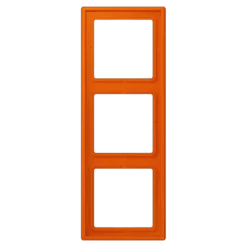 Aro triplo lacado mate laranja vivo LS 990 JUNG Les Couleurs® Le Corbusier LC 983 260
