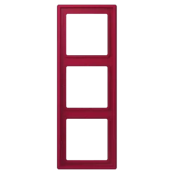Aro triplo LS 990 Duroplástico lacado rouge carmin JUNG Les Couleurs® Le Corbusier LC 983 229