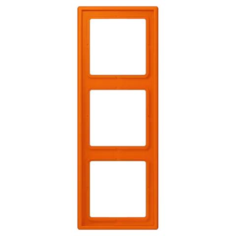 Aro triplo LS 990 em Duroplástico Lacado Laranja JUNG Les Couleurs® Le Corbusier LC 983 224