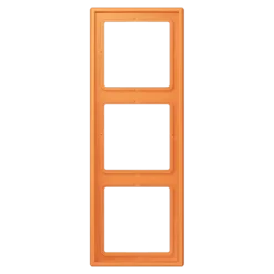 Aro triplo LS 990 em Duroplástico Lacado laranja claro JUNG Les Couleurs® Le Corbusier LC 983 225