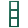 Aro triplo LS 990 vert anglais em duroplástico lacado JUNG Les Couleurs® Le Corbusier LC 983 216