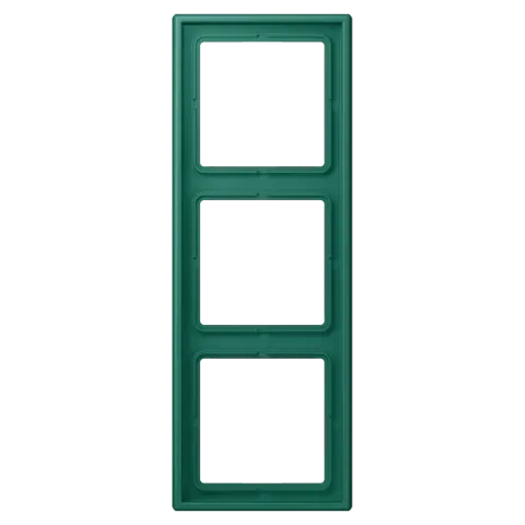 Aro triplo LS 990 vert anglais em duroplástico lacado JUNG Les Couleurs® Le Corbusier LC 983 216