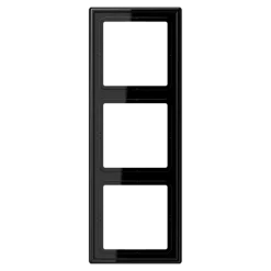 Aro triplo preto em duroplástico LS 990 JUNG LS983SW